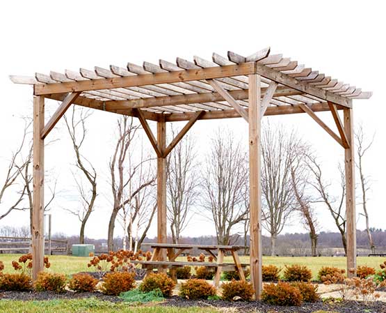 Custom pergolas in Caroline County, MD.