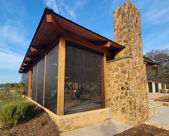 Screened room installations in Delaware.