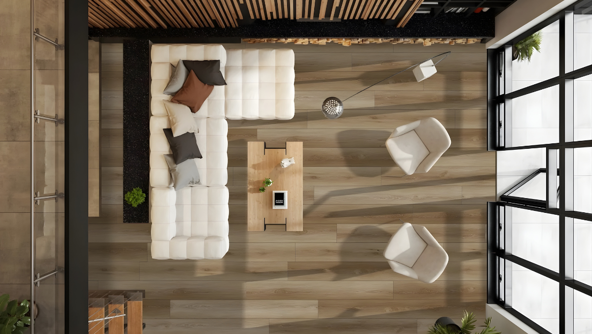 Ariel view of Republic Flooring