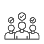 Construction team selection process icon for hiring at BCO Construction